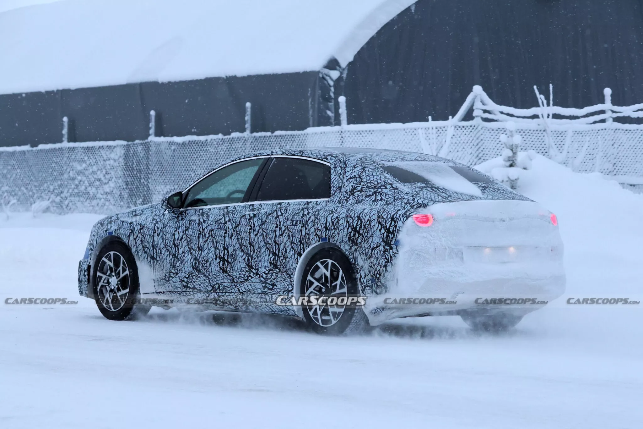 Mercedes Benz C Class EV Spy Shot (7)